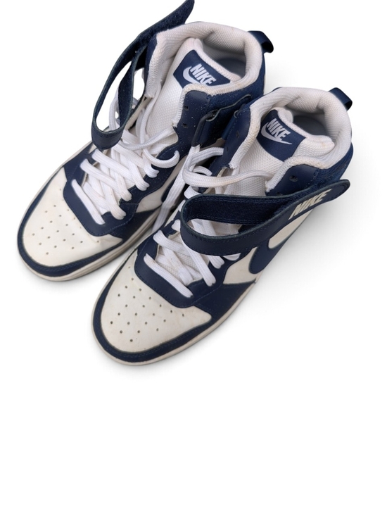 Nike Shoes - Nike Men’s High-Top Sneakers in Navy and White